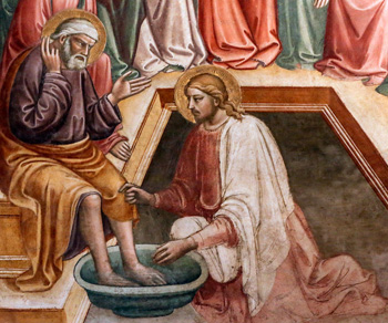 Our Lord washing the feet of Disciples